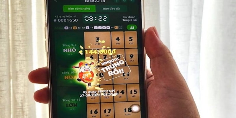 Xác suất trúng Bingo18 cực kỳ lớn